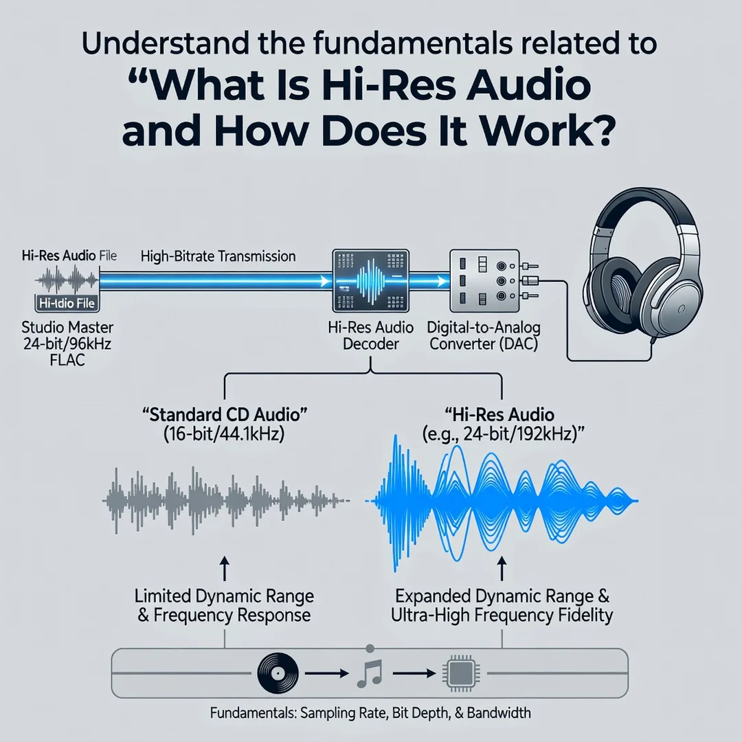 Step 1: Illustration for step: Understand the fundamentals related to What Is Hi-Res Audio and How Does It W