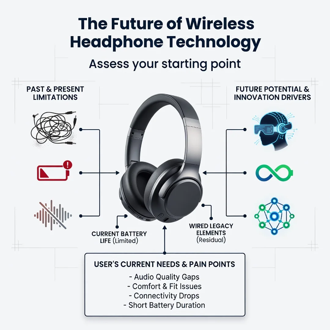 Step 2: Illustration for step: Assess your starting point related to The Future of Wireless Headphone Techno