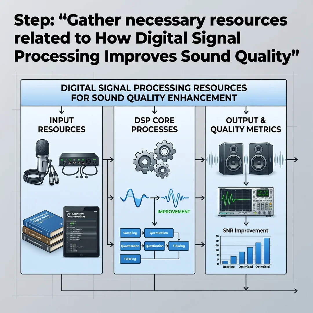 Step 4: Illustration for step: Gather necessary resources related to How Digital Signal Processing Improves 