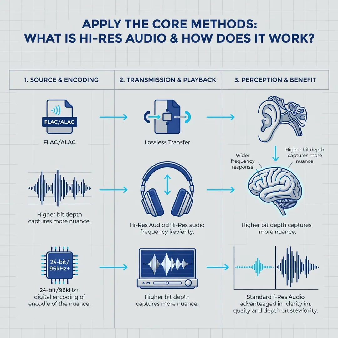 Step 5: Illustration for step: Apply the core methods related to What Is Hi-Res Audio and How Does It Work,