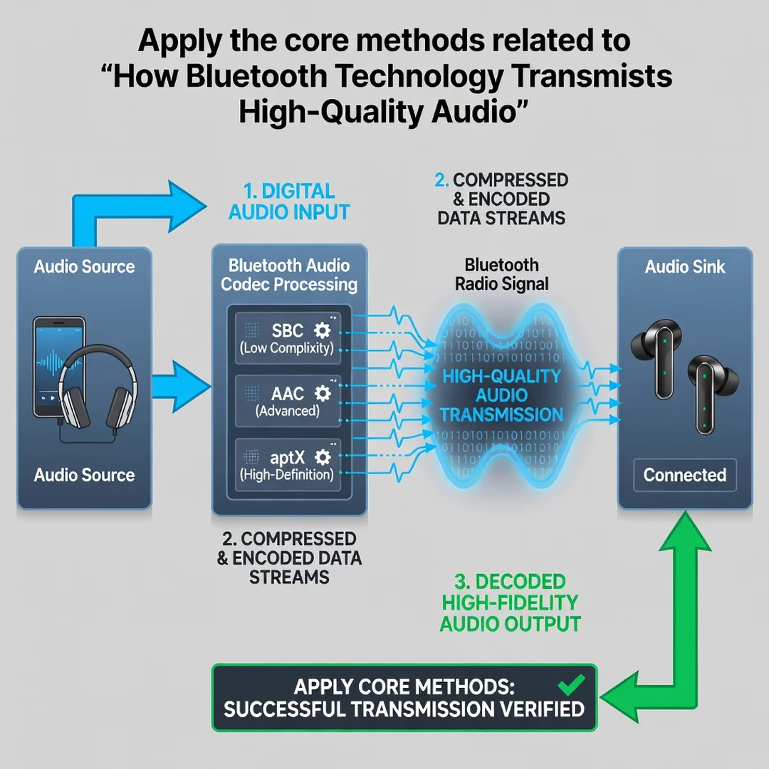 Step 5: Illustration for step: Apply the core methods related to How Bluetooth Technology Transmits High-Qua