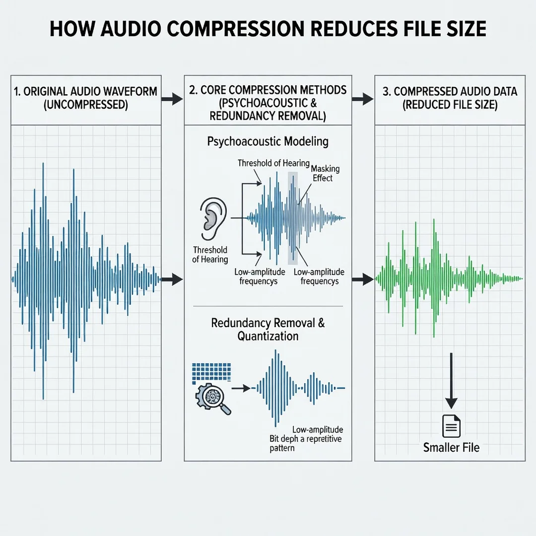Step 5: Illustration for step: Apply the core methods related to How Audio Compression Reduces File Size, pr